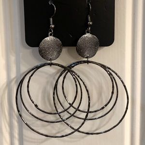Paparazzi Gunmetal/Black Earrings